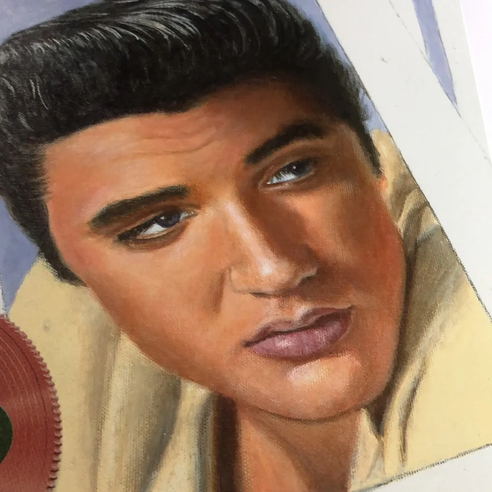 Elvis the king of hearts 16x12 tin picture - Picture 2 of 9